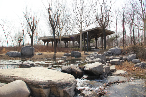 湖边庭院